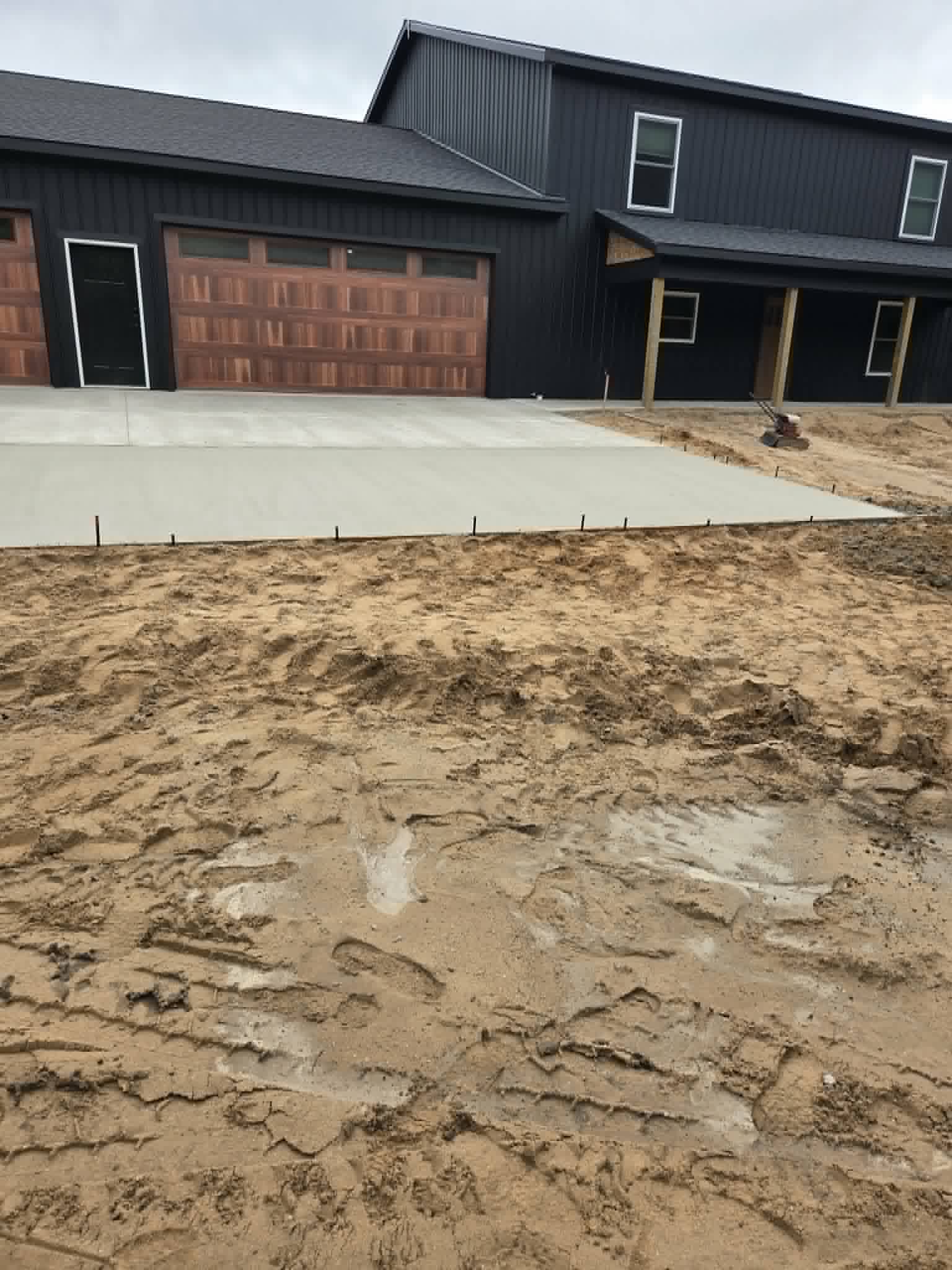 Concrete driveway project