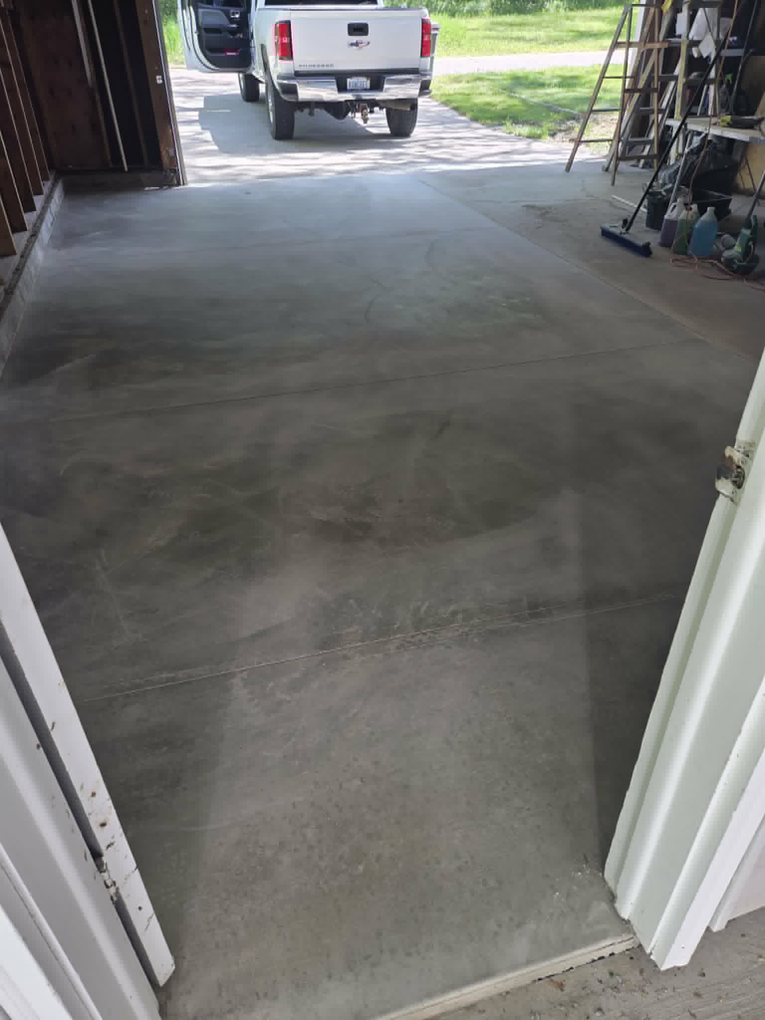 Garage floor concrete